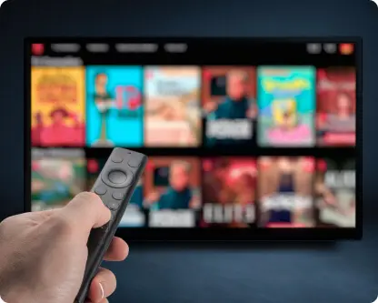 A TV ready to stream from the couch